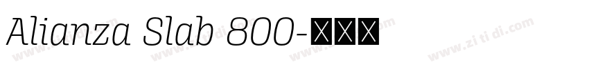 Alianza Slab 800字体转换